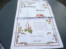 torchon ancien vintage en