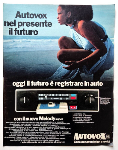 Pubblicita autovox melody - autovox,