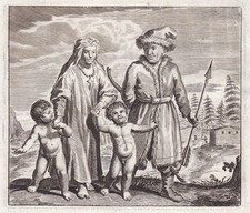 Incisione Tatari Famiglia