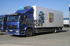 Truck photo Mercedes-Benz Atego 1823 Refrigerated semitrailer Germany blue SPEZI