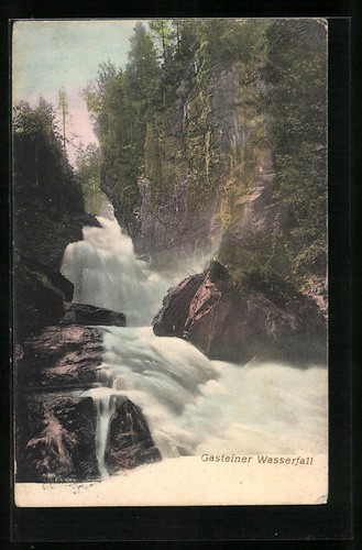 Cartolina idillio alla cascata - idillio,
