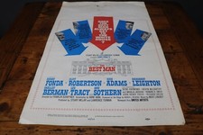 THE BEST MAN Movie Poster Original Vintage 1965 Henry Fonda United Artists