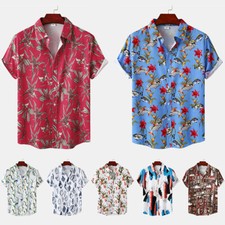 Camicia bottone hawaiane - hawaiane, con