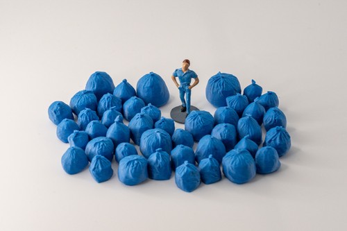 Sacs poubelles bleus h0 - bleus,