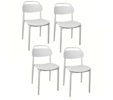 Kit 4 sedie polipropilene