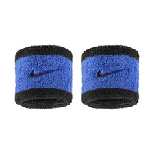 Coppia Polsini Tennis Nike Swoosh Classic Wristband Tergisudore Comet Nero