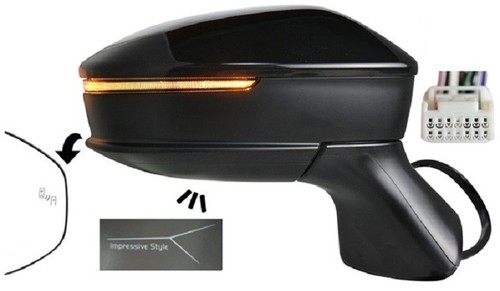 Specchio retrovisore 10pin - retrovisore,