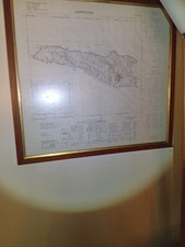 Quadro mappa lampedusa - di,