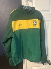 Nike Brasile Football Set Tuta Calcio Pista Squadra Nazionale Giacca Taglia XL