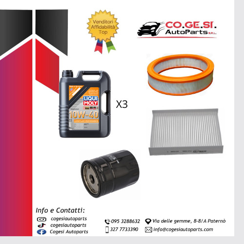 Kit filtri tagliando - kit, fiat
