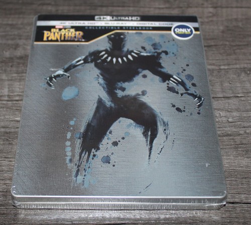 Black panther steelbook 4k - black, (4k