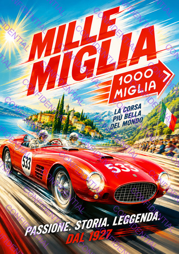 Mille miglia classic car races - mille,