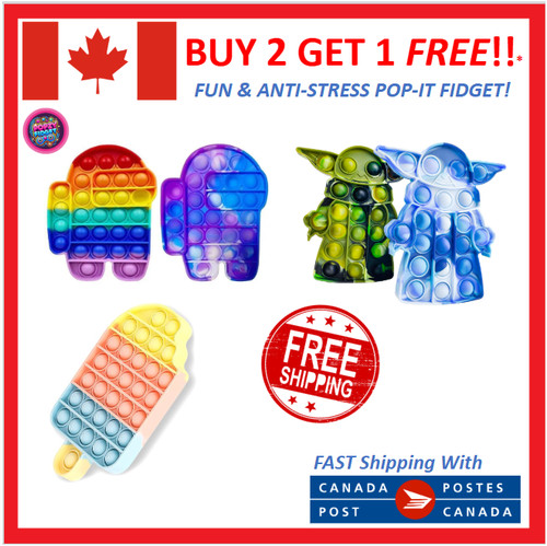 Fidget pop toys hand - hand, push