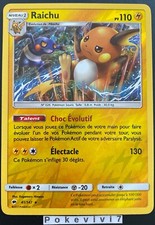 Carte Pokemon RAICHU 41/147 Holo REVERSE Soleil et Lune 3 SL3 FR NEUF