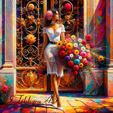 Quadro arte digitale ritratto