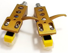 2 cuffie Gold Technics, 2 cartucce, 2 stilo, per giradischi SL-1200