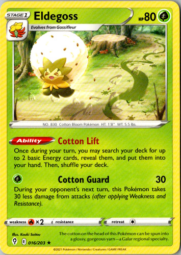 Eldegoss 016 203 - non-holo, deck