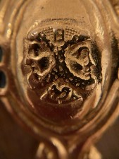 Collana con ciondolo Giano catena tono oro Fendi firmata vintage  