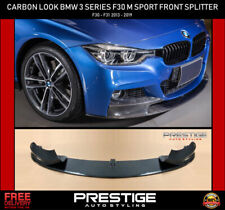 PER BMW SERIE 3 F30 F31 SPLITTER LABBRO ANTERIORE M PERFORMANCE SPOILER FIBRA DI CARBONIO