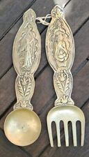 Coppia Posate Tailandesi Decorative Vintage da Appendere Parete 29 cm