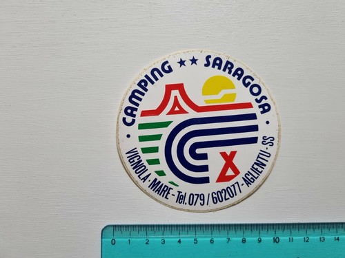 Adesivo camping saragosa - camping,