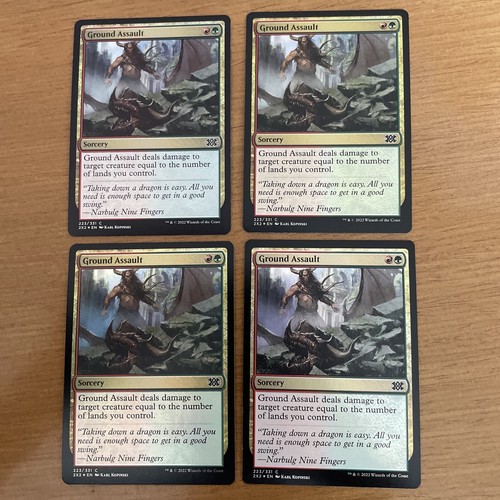 Foil ground assault double - ground, x4