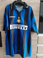 Inter 1997-98 Umbro Ronaldo Home XL Maglia Originale Store + Name Set 98-99