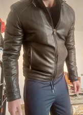 Giubbino giacca biker uomo