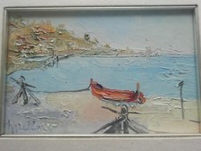 ALDO DORELLA OLIO SU TELA cm. 30 x 20 - FIRMA DAVANTI E A RETRO TITOLO DATA 1975