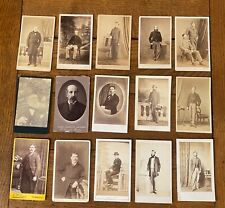 15 x Victorian Cabinet Card Photos of Men Fashion Furniture