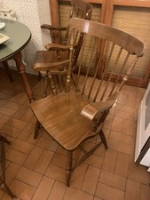 Sedia legno con braccioli - legno,