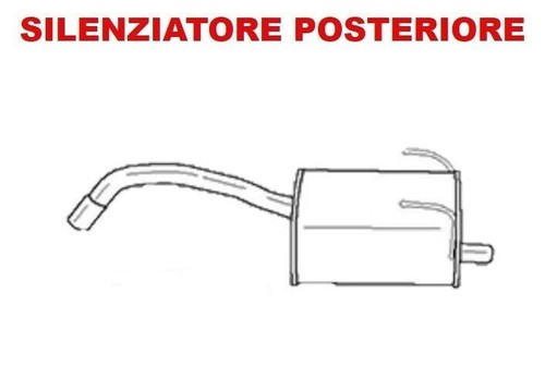 Marmitta posteriore sigam per - ,