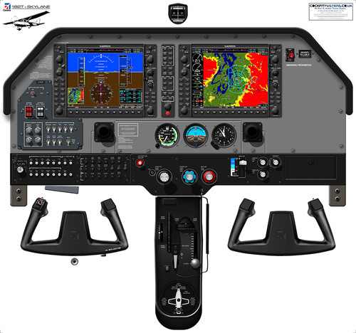 Poster abitacolo cessna 182t - cessna,