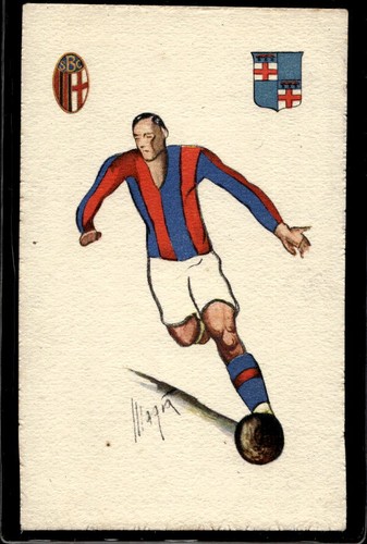 Cartolina illustrata calcio
