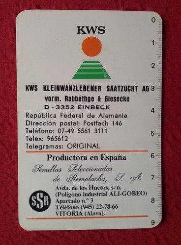 Calendario bolsillo 1980 - calendario, de