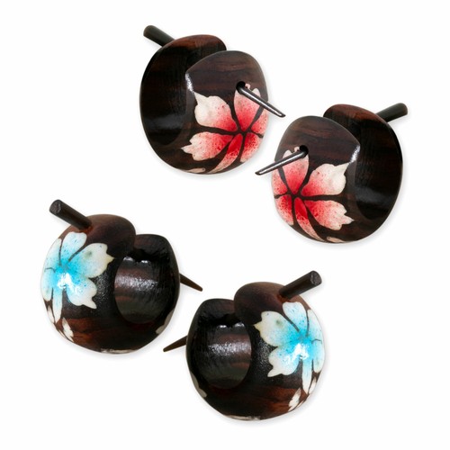 Orecchini cerchio legno - cerchio,