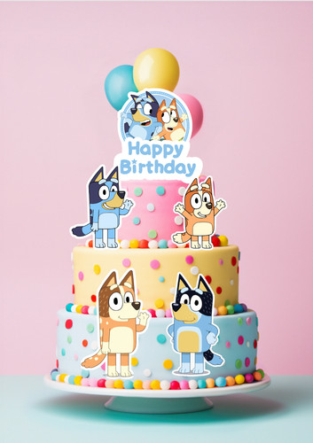 Decorazioni per torte bluey