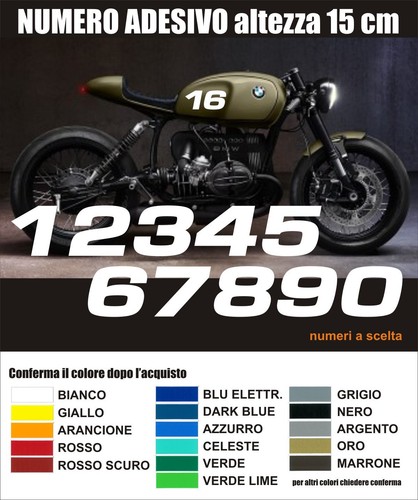Numero adesivo personalizzato