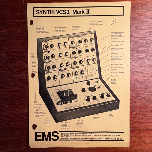 Vintage ems synthi - vintage, synthi-vcs3,