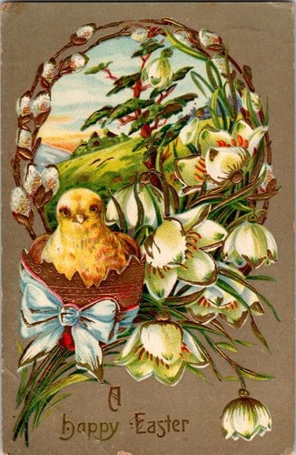 Cartolina pasquale vintage
