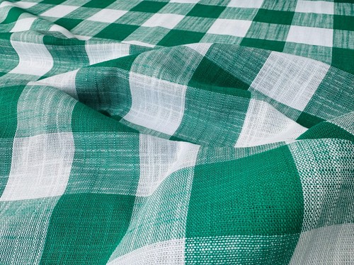 Tessuto lino quadri - lino, a