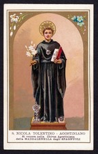 S. NICOLA DA TOLENTINO - mm.  70 X 110  -  SANT. 575  - Ord. Agostiniano