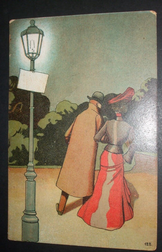 Vintage comic streetlight - vintage,
