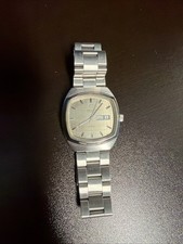 Zenith Defy TV Beige Lino Texturizzato Quadrante Sunburst Retrò Raro Vintage Swiss Auto