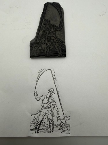 Blocco stampa lettera vintage - blocco,