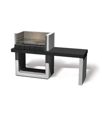 BARBECUE A CARBONELLA IN CALCESTRUZZO SAROM FUOCO "PORTO NEW" 160X51,5X97 CM