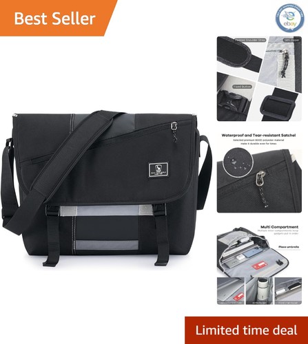 Ampia borsa nera tracolla - ampia, a