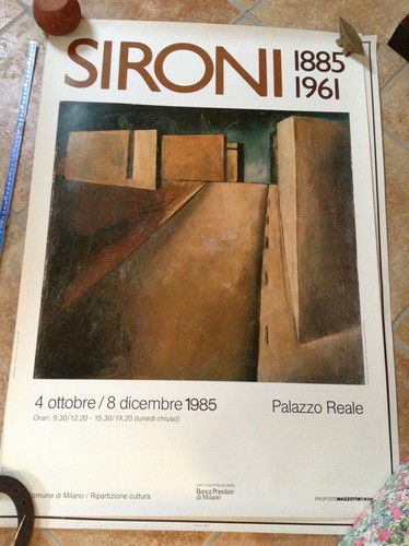 Sironi poster manifesto - sironi, mostra
