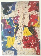 Sam Francis invito mostra personale Galleria Lawrence Rubin, Milano 2001