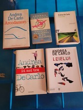 lotto n. 6  libri di andrea de carlo - vendita in blocco o singoli - leielui